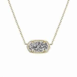 Kendra Scott Elisa Pendant in Gold Platinum Drusy